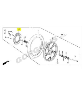 ΔΙΣΚΟΣ ΕΜΠΡΟΣΘΙΟΥ ΦΡΕΝΟΥ DAYTONA VELOS R 125 E4/E5 ΑΝΤΑΛΛΑΚΤΙΚΑ