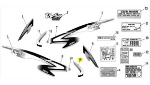 ΑΥΤΟΚΟΛΛΗΤΟ ΠΟΔΙΑΣ ΕΣΩΤΕΡΙΚΗΣ ΔΕΞΙΟ ΜΕΓΑΛΟ ΓΙΑ ΑΣΗΜΙ & ΜΠΛΕ DAYTONA DY/NOVA