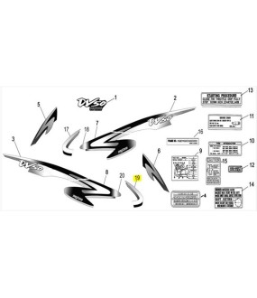 ΑΥΤΟΚΟΛΛΗΤΟ ΠΟΔΙΑΣ ΕΣΩΤΕΡΙΚΗΣ ΔΕΞΙΟ ΜΕΓΑΛΟ ΓΙΑ ΑΣΗΜΙ & ΜΠΛΕ DAYTONA DY/NOVA