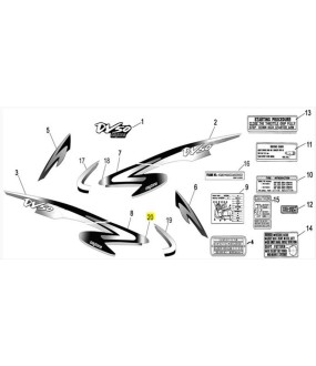 ΑΥΤΟΚΟΛΛΗΤΟ ΠΟΔΙΑΣ ΕΣΩΤΕΡΙΚΗΣ ΔΕΞΙΟ ΜΙΚΡΟ ΓΙΑ ΑΣΗΜΙ & ΜΠΛΕ DAYTONA DY/NOVA