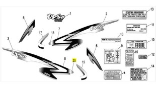 ΑΥΤΟΚΟΛΛΗΤΟ ΠΟΔΙΑΣ ΕΣΩΤΕΡΙΚΗΣ ΔΕΞΙΟ ΜΙΚΡΟ ΓΙΑ ΑΣΗΜΙ & ΜΠΛΕ DAYTONA DY/NOVA