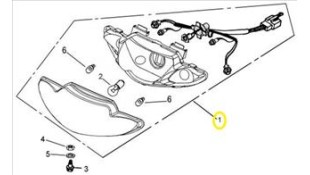 ΦΑΝΟΣ ΕΜΠΡΟΣΘΙΟΣ ΠΛΗΡΗΣ DAYTONA SPRINTER 50/125