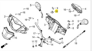 ΔΙΑΚΟΠΤΗΣ ΜΙΖΑΣ DAYTONA CARGO 125i ΗΛΕΚΤΡΙΚΑ