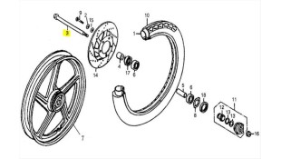 ΑΞΟΝΑΣ ΕΜΠΡΟΣΘΙΟΥ ΤΡΟΧΟΥ DAYTONA DY/MODY/NOVA/SPRINTER/VELOS R