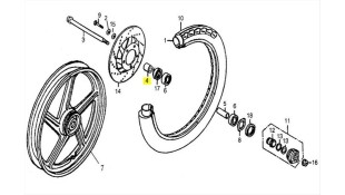 ΑΠΟΣΤΑΣΗ ΕΜΠΡΟΣΘΙΟΥ ΤΡΟΧΟΥ ΔΙΣΚΟΦΡΕΝΟΥ DAYTONA DY/MODY/NOVA/SPRINTER