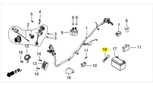ΒΑΣΗ ΣΤΗΡΙΞΗΣ ΜΠΑΤΑΡΙΑΣ DAYTONA CARGO 125