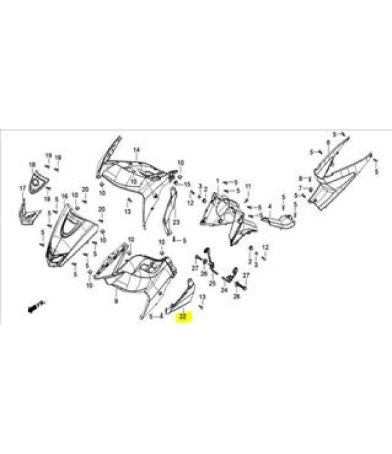 ΚΑΡΙΝΑ ΑΡΙΣΤΕΡΗ DAYTONA SPRINTER 50/125 ΑΝΤΑΛΛΑΚΤΙΚΑ ΚΑΡΙΝΑ ΑΡΙΣΤΕΡΗ DAYTONA SPRINTER 50/125