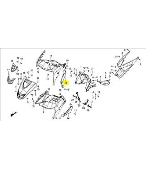 ΚΑΡΙΝΑ ΔΕΞΙΑ DAYTONA SPRINTER 50/125 SPARE PARTS ΚΑΡΙΝΑ ΔΕΞΙΑ DAYTONA SPRINTER 50/125