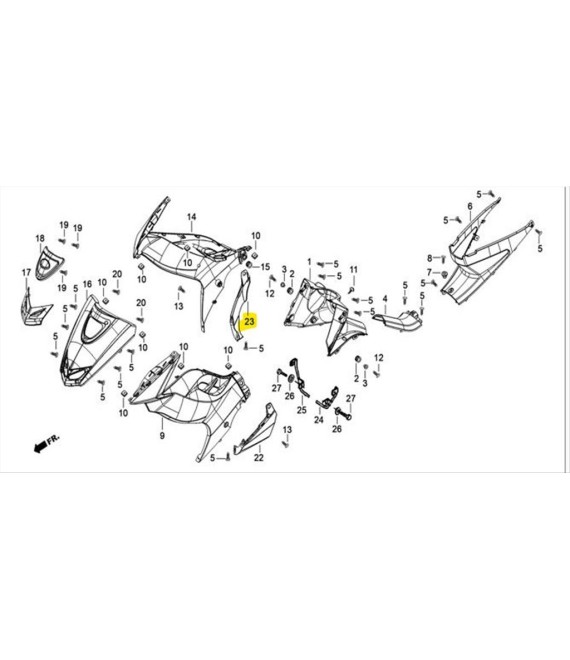 ΚΑΡΙΝΑ ΔΕΞΙΑ DAYTONA SPRINTER 50/125 ΑΝΤΑΛΛΑΚΤΙΚΑ ΚΑΡΙΝΑ ΔΕΞΙΑ DAYTONA SPRINTER 50/125