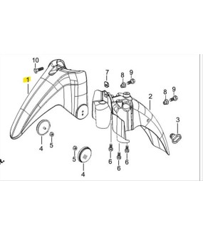 ΦΤΕΡΟ ΕΜΠΡΟΣΘΙΟ, ΕΜΠΡΟΣ ΤΜΗΜΑ ΜΑΥΡΟ DAYTONA SPRINTER 50/125 ΑΝΤΑΛΛΑΚΤΙΚΑ