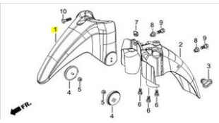 ΦΤΕΡΟ ΕΜΠΡΟΣΘΙΟ, ΕΜΠΡΟΣ ΤΜΗΜΑ ΑΣΠΡΟ DAYTONA SPRINTER 50/125