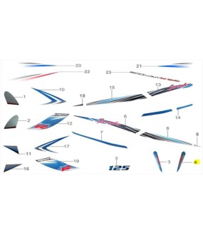 ΑΥΤΟΚΟΛΛΗΤΟ ΜΑΣΚΑΣ ΔΙΑΚΟΣΜΗΤΙΚΗΣ ΑΡΙΣΤΕΡΟ ΓΙΑ WHITE/BLUE DAYTONA SPRINTER 50/125