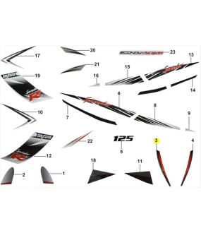 ΑΥΤΟΚΟΛΛΗΤΟ ΜΑΣΚΑΣ ΔΙΑΚΟΣΜΗΤΙΚΗΣ ΔΕΞΙΟ ΓΙΑ WHITE/BLACK DAYTONA SPRINTER 50/125