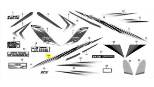 ΑΥΤΟΚΟΛΛΗΤΟ ΠΛΑΙΣΙΟΥ ΑΡΙΣΤΕΡΟ ΓΙΑ WHITE/BLUE DAYTONA SPRINTER 50/125