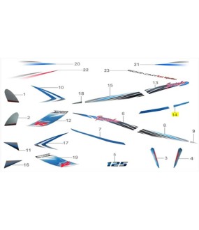 ΑΥΤΟΚΟΛΛΗΤΟ ΣΕΛΛΑΣ ΑΡΙΣΤΕΡΟ ΚΑΤΩ ΓΙΑ WHITE/BLUE DAYTONA SPRINTER 50/125