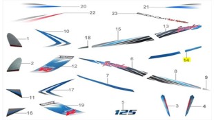ΑΥΤΟΚΟΛΛΗΤΟ ΣΕΛΛΑΣ ΑΡΙΣΤΕΡΟ ΚΑΤΩ ΓΙΑ WHITE/BLUE DAYTONA SPRINTER 50/125