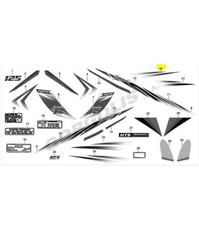 ΑΥΤΟΚΟΛΛΗΤΟ ΠΟΔΙΑΣ ΑΡΙΣΤΕΡΗΣ ΚΑΤΩ ΑΠΟ ΑΕΡΑΓΩΓΟ DAYTONA SPRINTER 50/125