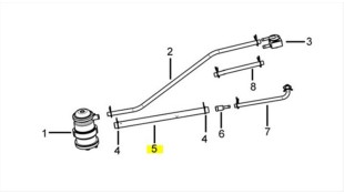 OIL AND GAS STRIPPING TUBE B DAYTONA DY/NOVA/SPRINTER 125