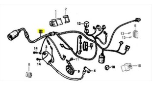 ΚΑΛΩΔΙΩΣΗ ΚΕΝΤΡΙΚΗ DAYTONA SPRINTER 125 E5 ΗΛΕΚΤΡΙΚΑ