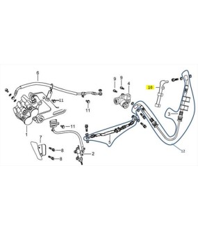ΒΑΣΗ ΣΩΛΗΝΑ ΥΓΡΩΝ ΦΡΕΝΟΥ ΔΕΞΙΑ DAYTONA DY/NOVA/SPRINTER 125