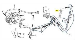 ΒΑΣΗ ΣΩΛΗΝΑ ΥΓΡΩΝ ΦΡΕΝΟΥ ΔΕΞΙΑ DAYTONA DY/NOVA/SPRINTER 125