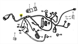 ΚΑΛΩΔΙΩΣΗ ΚΕΝΤΡΙΚΗ DAYTONA DY/NOVA 125 ΗΛΕΚΤΡΙΚΑ