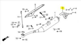ΚΑΛΥΜΜΑ ΕΞΑΤΜΙΣΗΣ ΟΠΙΣΘΙΟ DAYTONA VELOS R 125 ΚΑΛΥΜΜΑ ΕΞΑΤΜΙΣΗΣ ΟΠΙΣΘΙΟ DAYTONA VELOS R 125