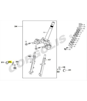 ΒΑΣΗ ΔΕΞΙΑ ΑΝΤΑΝΑΚΛΑΣΤΙΚΟΥ ΚΑΛΑΜΙΟΥ DAYTONA VELOS R 125 ΑΝΤΑΛΛΑΚΤΙΚΑ