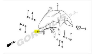 ΒΑΣΗ ΕΜΠΡΟΣΘΙΟΥ ΦΤΕΡΟΥ DAYTONA VELOS R 125 ΑΝΤΑΛΛΑΚΤΙΚΑ