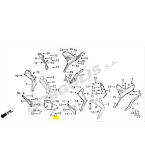 SUPPORT COMP., COVER, L.FR DAYTONA VELOS R 125 ΑΝΤΑΛΛΑΚΤΙΚΑ