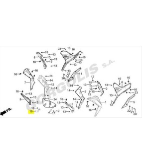 SUPPORT COMP., COVER, R.FR DAYTONA VELOS R 125 ΑΝΤΑΛΛΑΚΤΙΚΑ