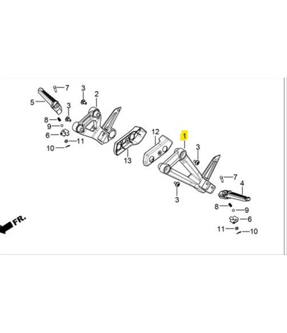 ΒΑΣΗ ΜΑΣΠΙΕ ΣΥΝΕΠΙΒΑΤΗ ΑΡΙΣΤΕΡΗ DAYTONA VELOS R 125 ΑΝΤΑΛΛΑΚΤΙΚΑ ΒΑΣΗ ΜΑΣΠΙΕ ΣΥΝΕΠΙΒΑΤΗ ΑΡΙΣΤΕΡΗ DAYTONA VELOS R 125