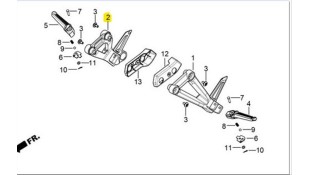 ΒΑΣΗ ΜΑΣΠΙΕ ΣΥΝΕΠΙΒΑΤΗ ΔΕΞΙΑ DAYTONA VELOS R 125