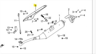 ΚΑΛΥΜΜΑ ΕΞΑΤΜΙΣΗΣ DAYTONA VELOS R 125 ΑΝΤΑΛΛΑΚΤΙΚΑ