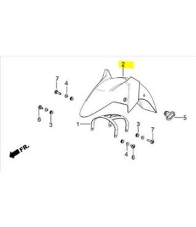 ΦΤΕΡΟ ΕΜΠΡΟΣΘΙΟ ΑΣΠΡΟ DAYTONA VELOS R 125