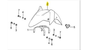 ΦΤΕΡΟ ΕΜΠΡΟΣΘΙΟ ΑΣΠΡΟ DAYTONA VELOS R 125