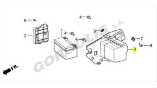 ΘΗΚΗ ΜΠΑΤΑΡΙΑΣ DAYTONA VELOS R 125 E4/E5