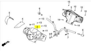 ΜΑΣΚΑ ΦΑΝΟΥ ΑΣΠΡΗ DAYTONA VELOS R 125 ΑΝΤΑΛΛΑΚΤΙΚΑ