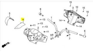 ΓΑΡΝΙΤΟΥΡΑ ΜΑΣΚΑΣ ΦΑΝΟΥ ΑΡΙΣΤΕΡΗ ΑΣΠΡΗ DAYTONA VELOS R 125 ΑΝΤΑΛΛΑΚΤΙΚΑ