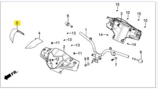 ΓΑΡΝΙΤΟΥΡΑ ΜΑΣΚΑΣ ΦΑΝΟΥ ΔΕΞΙΑ ΜΑΥΡΟ DAYTONA VELOS R 125