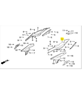 ΚΑΛΥΜΜΑ ΣΕΛΛΑΣ ΑΡΙΣΤΕΡΟ ΜΑΥΡΟ DAYTONA VELOS R 125