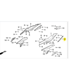 ΓΑΡΝΙΤΟΥΡΑ ΚΑΛΥΜΜΑΤΟΣ ΣΕΛΛΑΣ ΑΡΙΣΤΕΡΗ DAYTONA VELOS R 125 ΑΝΤΑΛΛΑΚΤΙΚΑ