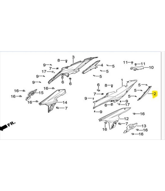 ΓΑΡΝΙΤΟΥΡΑ ΚΑΛΥΜΜΑΤΟΣ ΣΕΛΛΑΣ ΑΡΙΣΤΕΡΗ DAYTONA VELOS R 125 ΑΝΤΑΛΛΑΚΤΙΚΑ ΓΑΡΝΙΤΟΥΡΑ ΚΑΛΥΜΜΑΤΟΣ ΣΕΛΛΑΣ ΑΡΙΣΤΕΡΗ DAYTONA VELOS R 125