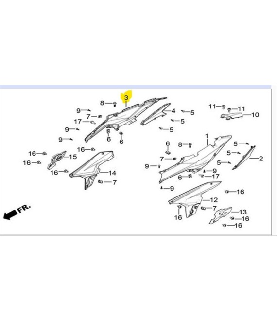 ΚΑΛΥΜΜΑ ΣΕΛΛΑΣ ΔΕΞΙΟ ΑΣΠΡΟ DAYTONA VELOS R 125 ΑΝΤΑΛΛΑΚΤΙΚΑ ΚΑΛΥΜΜΑ ΣΕΛΛΑΣ ΔΕΞΙΟ ΑΣΠΡΟ DAYTONA VELOS R 125