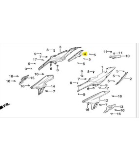 ΓΑΡΝΙΤΟΥΡΑ ΚΑΛΥΜΜΑΤΟΣ ΣΕΛΛΑΣ ΔΕΞΙΑ DAYTONA VELOS 125 ΑΝΤΑΛΛΑΚΤΙΚΑ