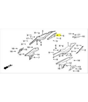 ΓΑΡΝΙΤΟΥΡΑ ΚΑΛΥΜΜΑΤΟΣ ΣΕΛΛΑΣ ΔΕΞΙΑ DAYTONA VELOS 125 ΑΝΤΑΛΛΑΚΤΙΚΑ