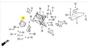 ΘΗΚΗ ΠΟΔΙΑΣ ΕΣΩΤΕΡΙΚΗΣ ΔΕΞΙΑ DAYTONA VELOS R 125 ΘΗΚΗ ΠΟΔΙΑΣ ΕΣΩΤΕΡΙΚΗΣ ΔΕΞΙΑ DAYTONA VELOS R 125