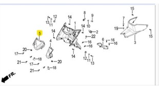 ΘΗΚΗ ΠΟΔΙΑΣ ΕΣΩΤΕΡΙΚΗΣ ΔΕΞΙΑ DAYTONA VELOS R 125