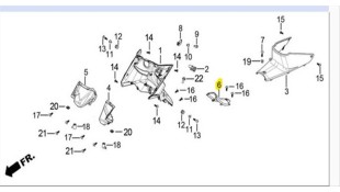 ΠΟΔΙΑ ΠΛΑΙΣΙΟΥ DAYTONA VELOS R 125