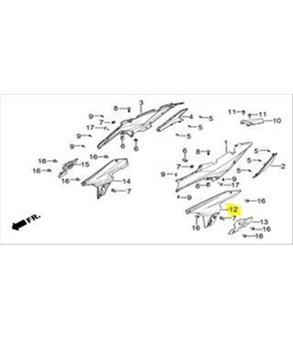 ΚΑΠΑΚΙ ΠΛΑΙΣΙΟΥ ΑΡΙΣΤΕΡΟ DAYTONA VELOS R 125 SPARE PARTS ΚΑΠΑΚΙ ΠΛΑΙΣΙΟΥ ΑΡΙΣΤΕΡΟ DAYTONA VELOS R 125